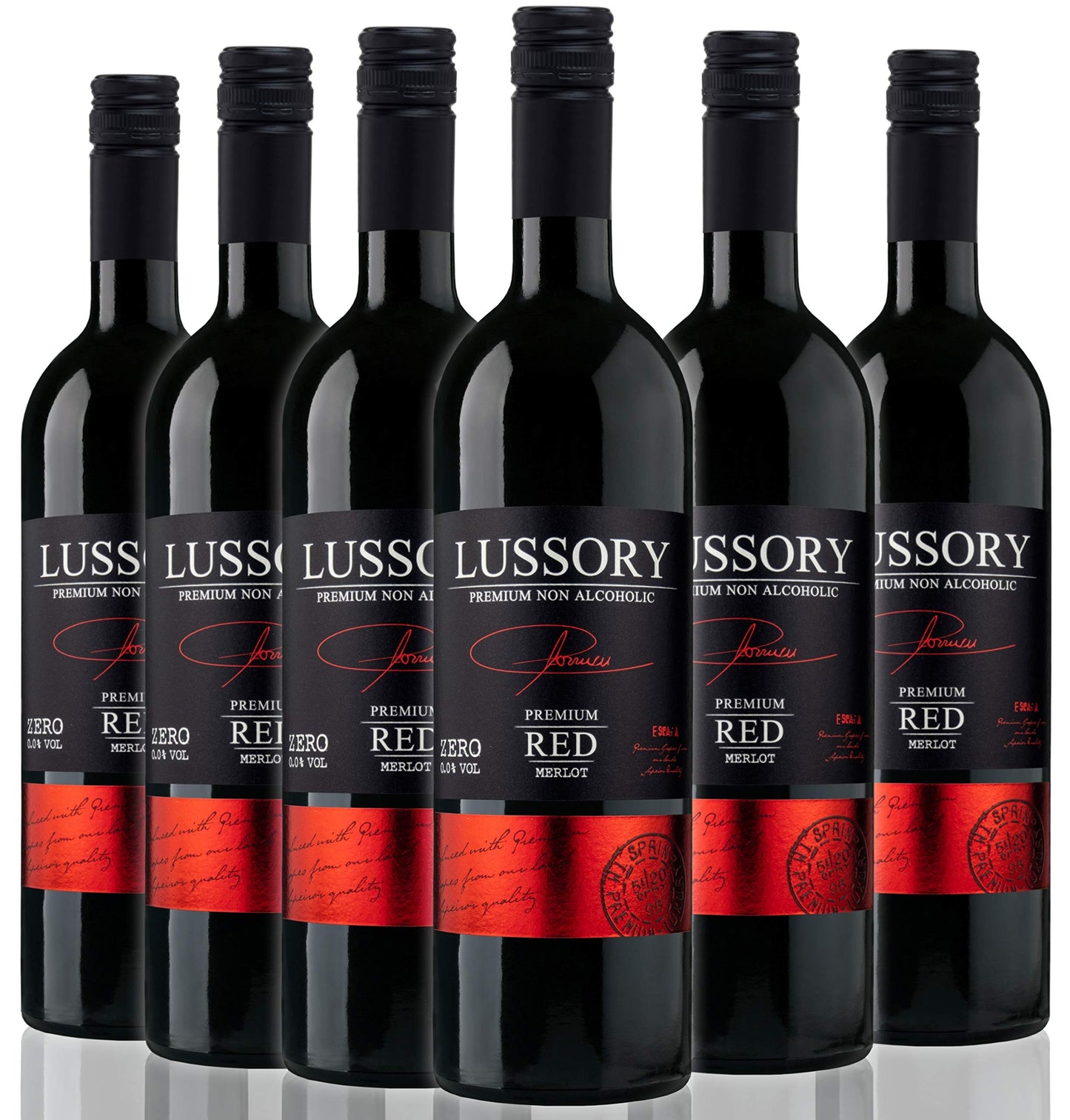 LUSSORY PREMIUM MERLOT 0.0% — vegan still red wine