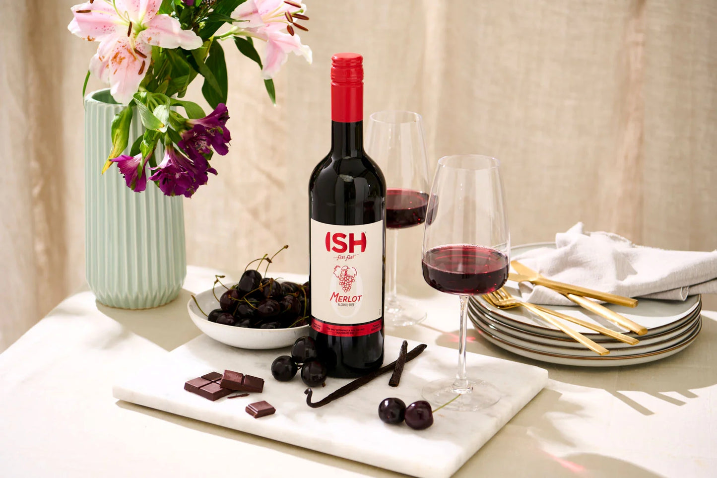 ISH — merlot red wine 0.0%