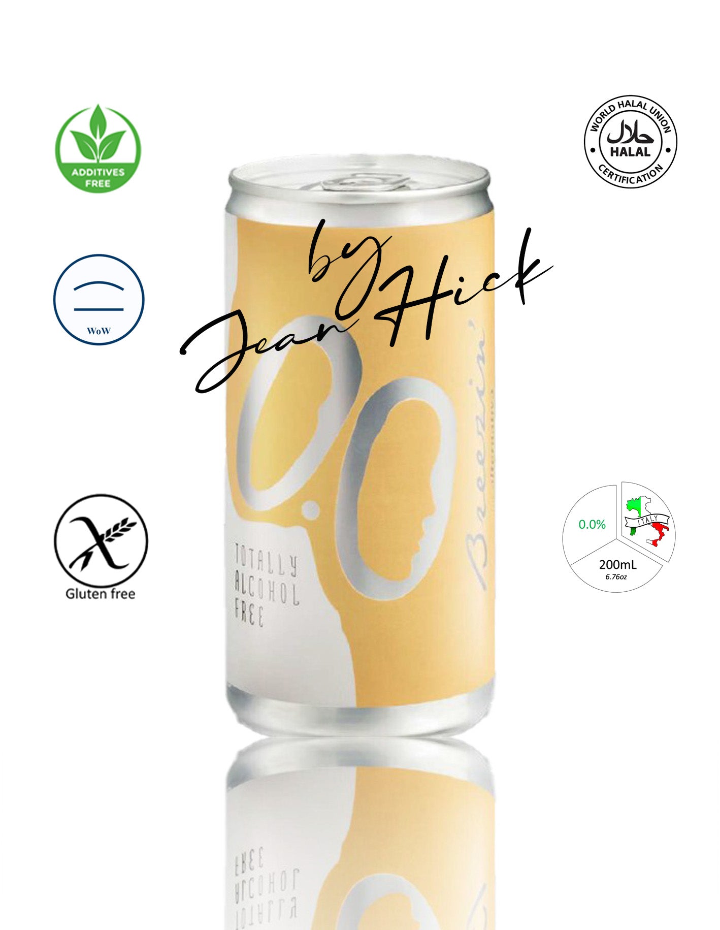 ALTERNATIVA BREEZIN' 0.0% — sparkling white dry wine – mini can 200mL