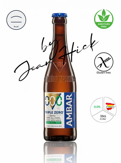 AMBAR 0.0% — triple zero gluten free beer