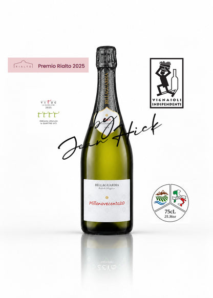 BELLAGUARDIA Millenovecento20 — Pinot Bianco Pas Dosé, Traditional Method