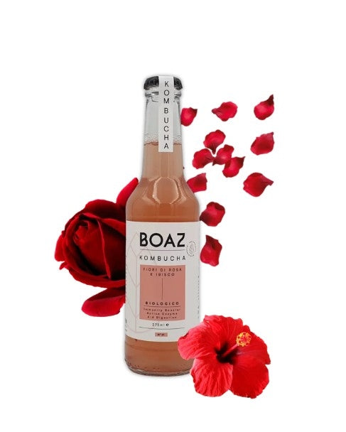 BOAZ KOMBUCHA - ROSE FLOWERS AND HIBISCUS BIO