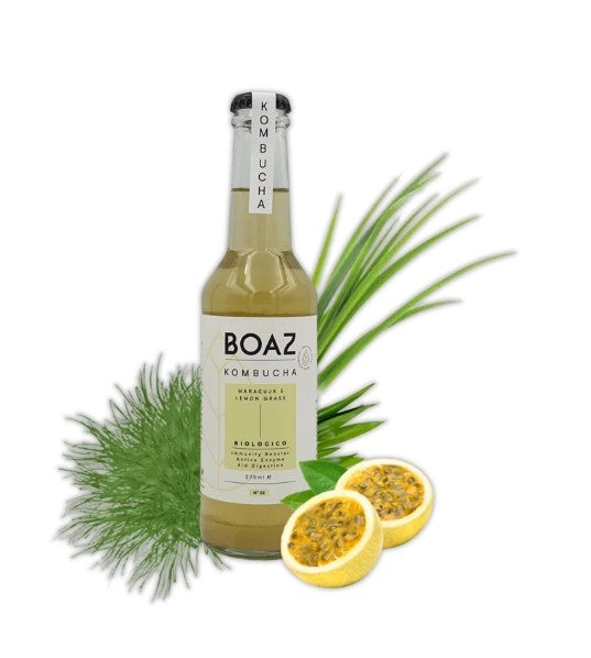 BOAZ KOMBUCHA - MARACUJA AND LEMONGRASS BIO
