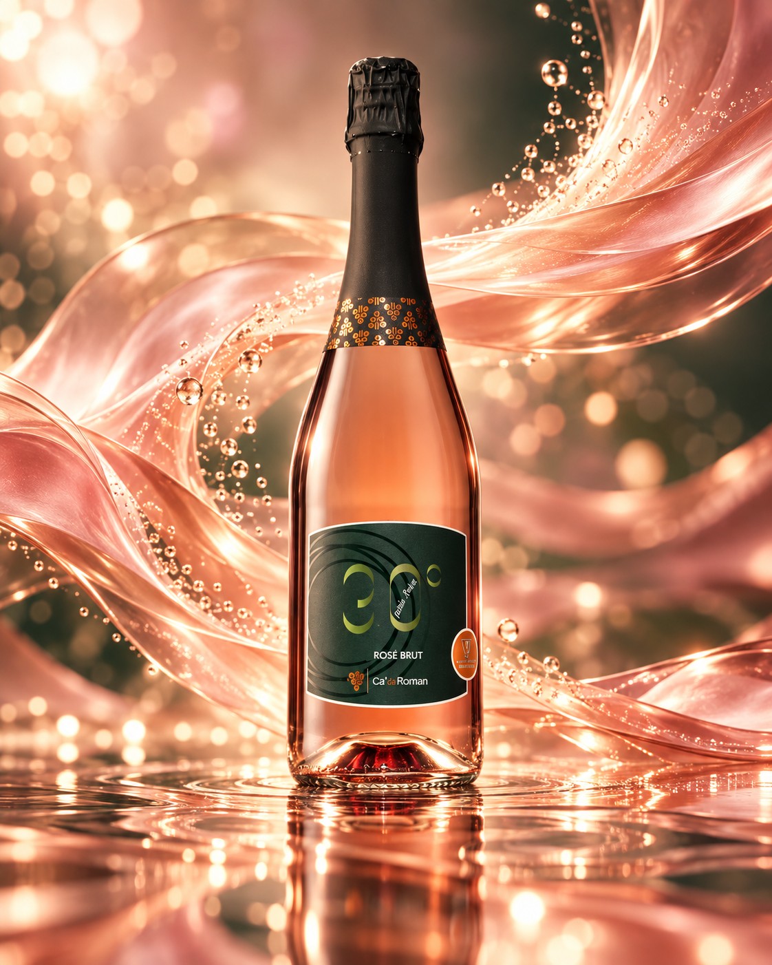 CA’ DA ROMAN 30° Pure Love — Cabernet Eidos et Regent Rosé Effervescent Brut