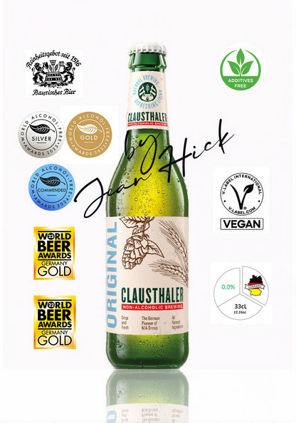 CLAUSTHALER 0.0% — vegan original beer