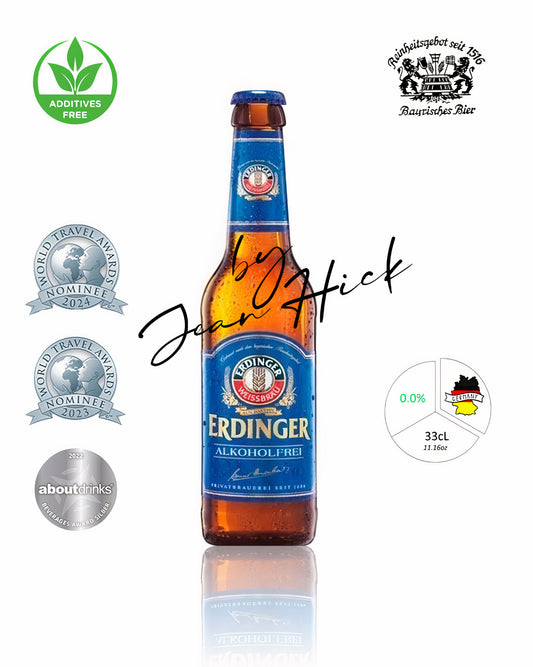 ERDINGER 0.0% — premium alcohol-free isotonic weizen beer
