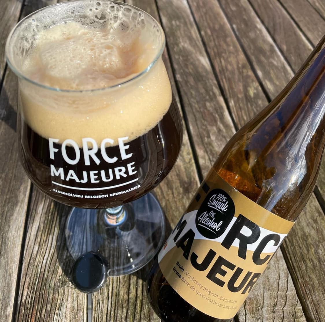 FORCE MAJEURE 0.0% — belgian brown craft beer