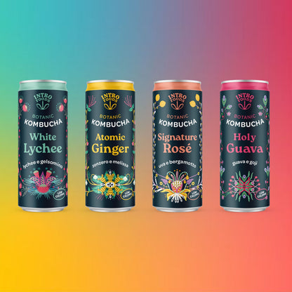 INTRO KOMBUCHA - WHITE LYCHEE AND JASMINE BIO CAN