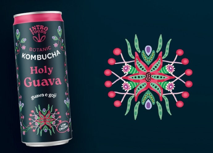 INTRO KOMBUCHA - HOLY GUAVA GOJI HIBISCUS BIO CAN