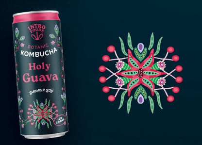 INTRO KOMBUCHA - HOLY GUAVA GOJI HIBISCUS BIO CAN
