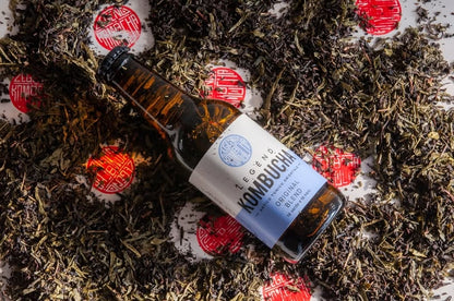LEGEND KOMBUCHA ORIGINAL BLEND - BLACK AND GREEN TEA BOTTLE