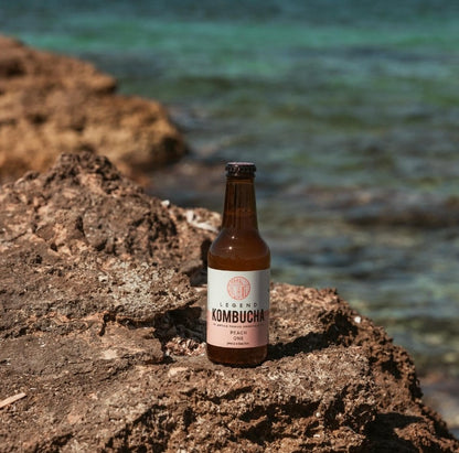 LEGEND KOMBUCHA PEACH ONE - PEACH AND BASIL BOTTLE