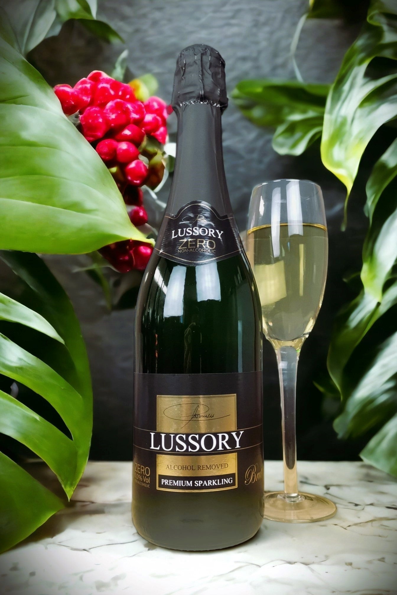 LUSSORY PREMIUM AIREN 0.0% — vegan white brut sparkling wine