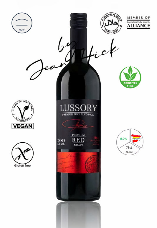 LUSSORY PREMIUM MERLOT 0.0% — vegan still red wine