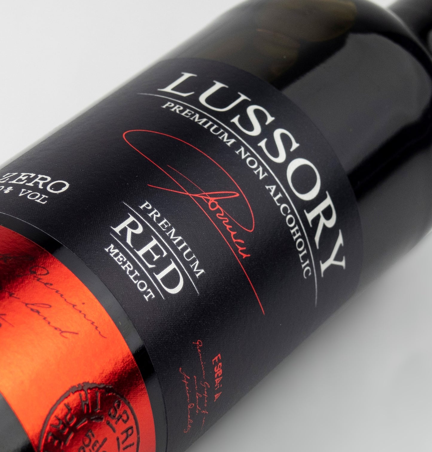 LUSSORY PREMIUM MERLOT 0.0% — vegan still red wine