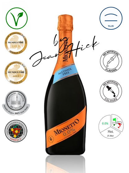 MIONETTO 0.0% — prestige collection vegan white sparkling wine