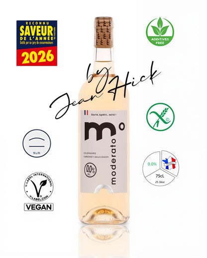 MODERATO° LE ROSÉ — cuvée originale 0.0%