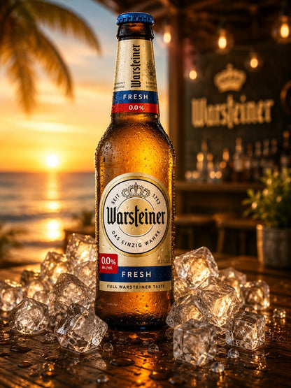 WARSTEINER 0.0% — pilsener premium fresh beer