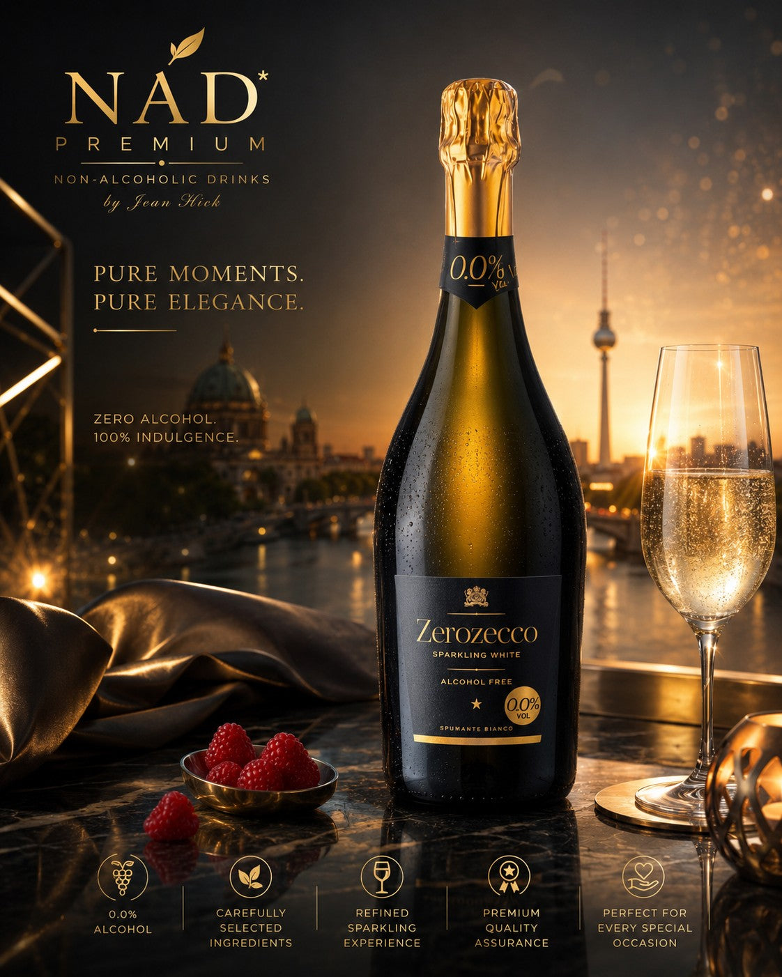 HERRES ZEROZECCO 0.0% — white sparkling wine