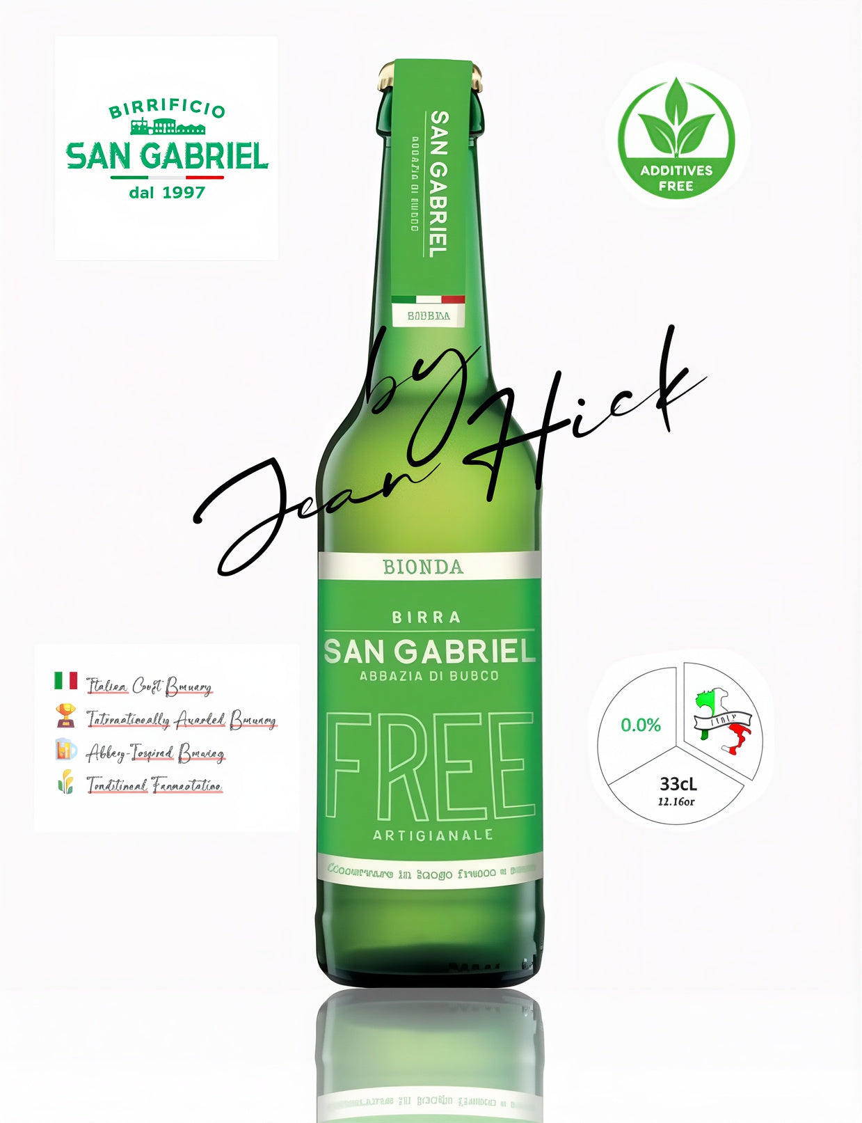 SAN GABRIEL 0.0% - abbey crafted blonde beer