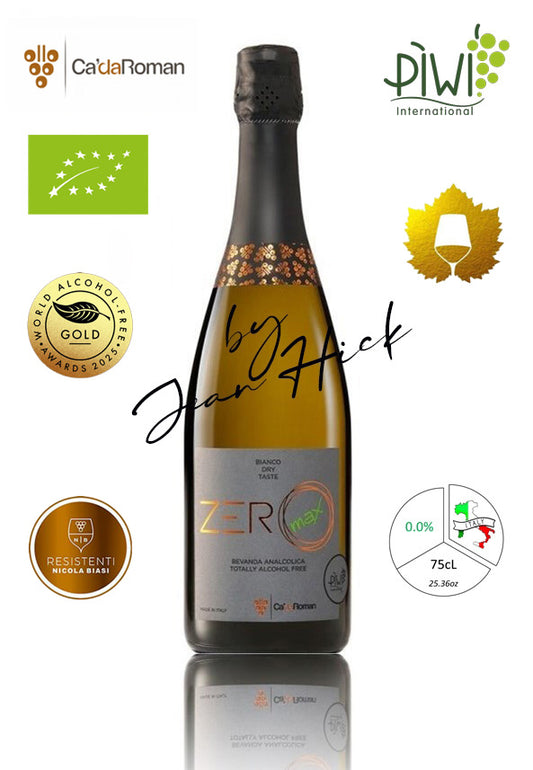 CA' DA ROMAN ZEROMAX 0.0% — piwi bio white estra-dry sparkling wine